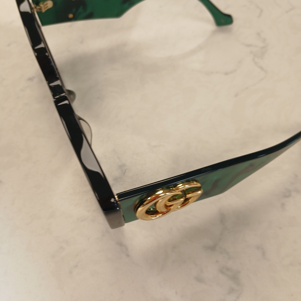 Gucci Sunglasses Green/Black Gucci Eyewear - Picture 14 of 14